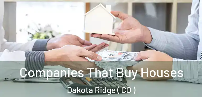  Companies That Buy Houses Dakota Ridge ( CO )