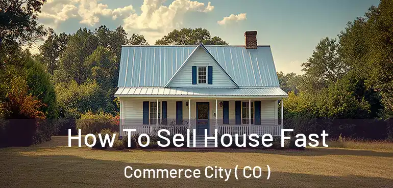  How To Sell House Fast Commerce City ( CO )