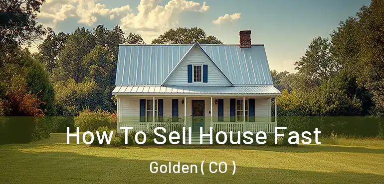  How To Sell House Fast Golden ( CO )