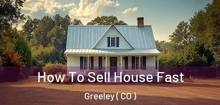  How To Sell House Fast Greeley ( CO )