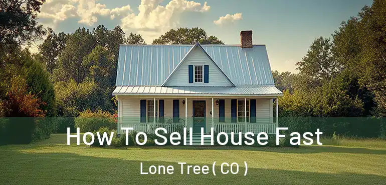  How To Sell House Fast Lone Tree ( CO )