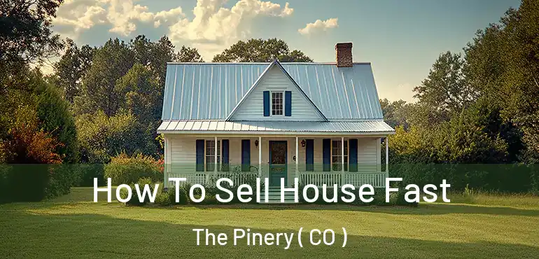  How To Sell House Fast The Pinery ( CO )