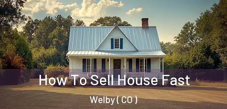  How To Sell House Fast Welby ( CO )