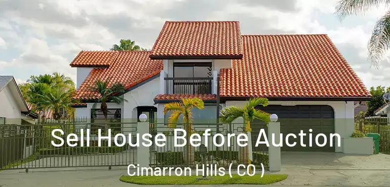  Sell House Before Auction Cimarron Hills ( CO )