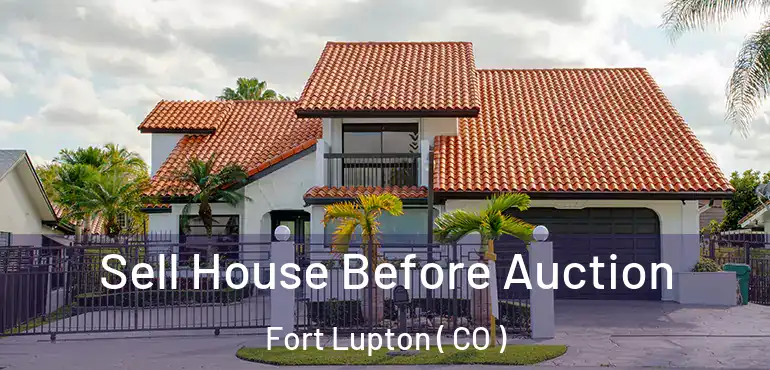  Sell House Before Auction Fort Lupton ( CO )