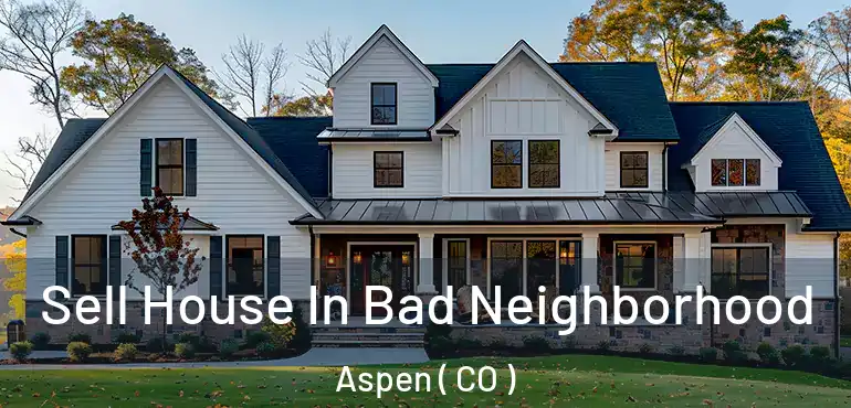  Sell House In Bad Neighborhood Aspen ( CO )