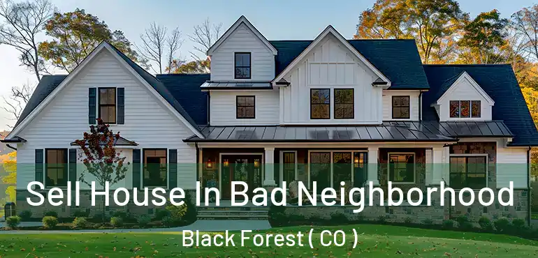  Sell House In Bad Neighborhood Black Forest ( CO )