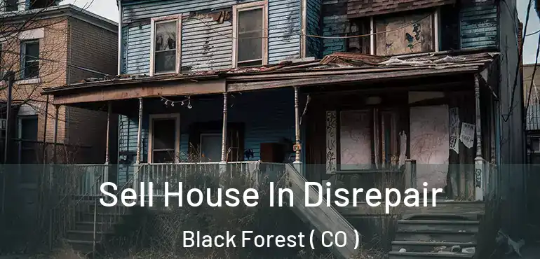  Sell House In Disrepair Black Forest ( CO )