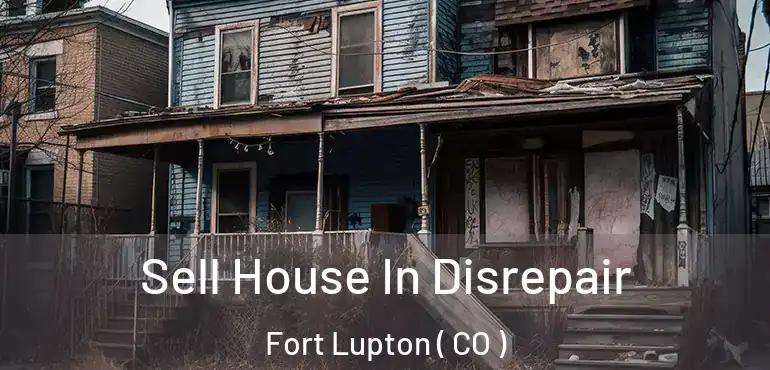  Sell House In Disrepair Fort Lupton ( CO )