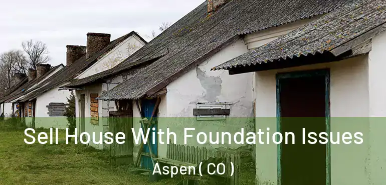  Sell House With Foundation Issues Aspen ( CO )