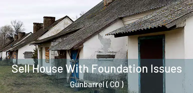  Sell House With Foundation Issues Gunbarrel ( CO )