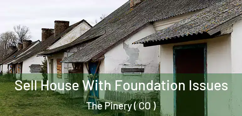  Sell House With Foundation Issues The Pinery ( CO )