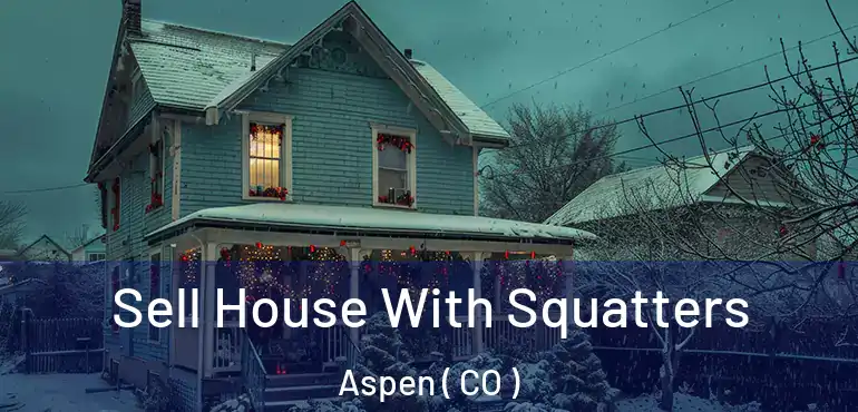  Sell House With Squatters Aspen ( CO )