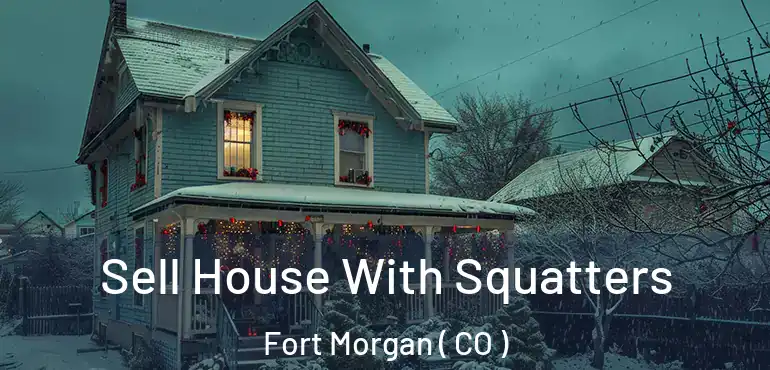  Sell House With Squatters Fort Morgan ( CO )