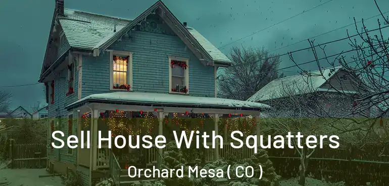  Sell House With Squatters Orchard Mesa ( CO )