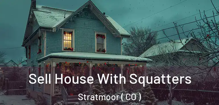  Sell House With Squatters Stratmoor ( CO )
