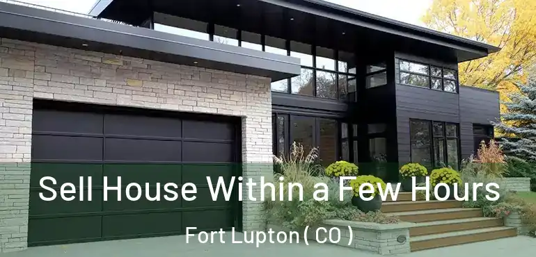  Sell House Within a Few Hours Fort Lupton ( CO )