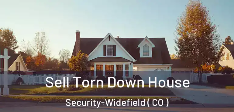  Sell Torn Down House Security-Widefield ( CO )