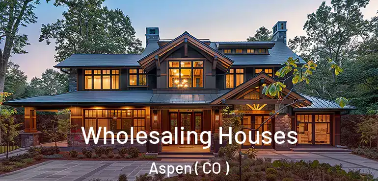 Wholesaling Houses Aspen ( CO )