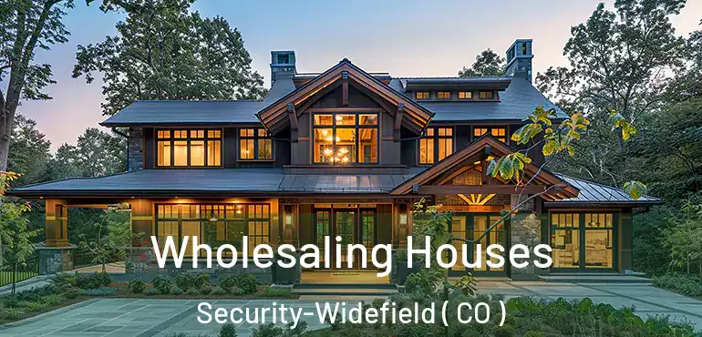  Wholesaling Houses Security-Widefield ( CO )